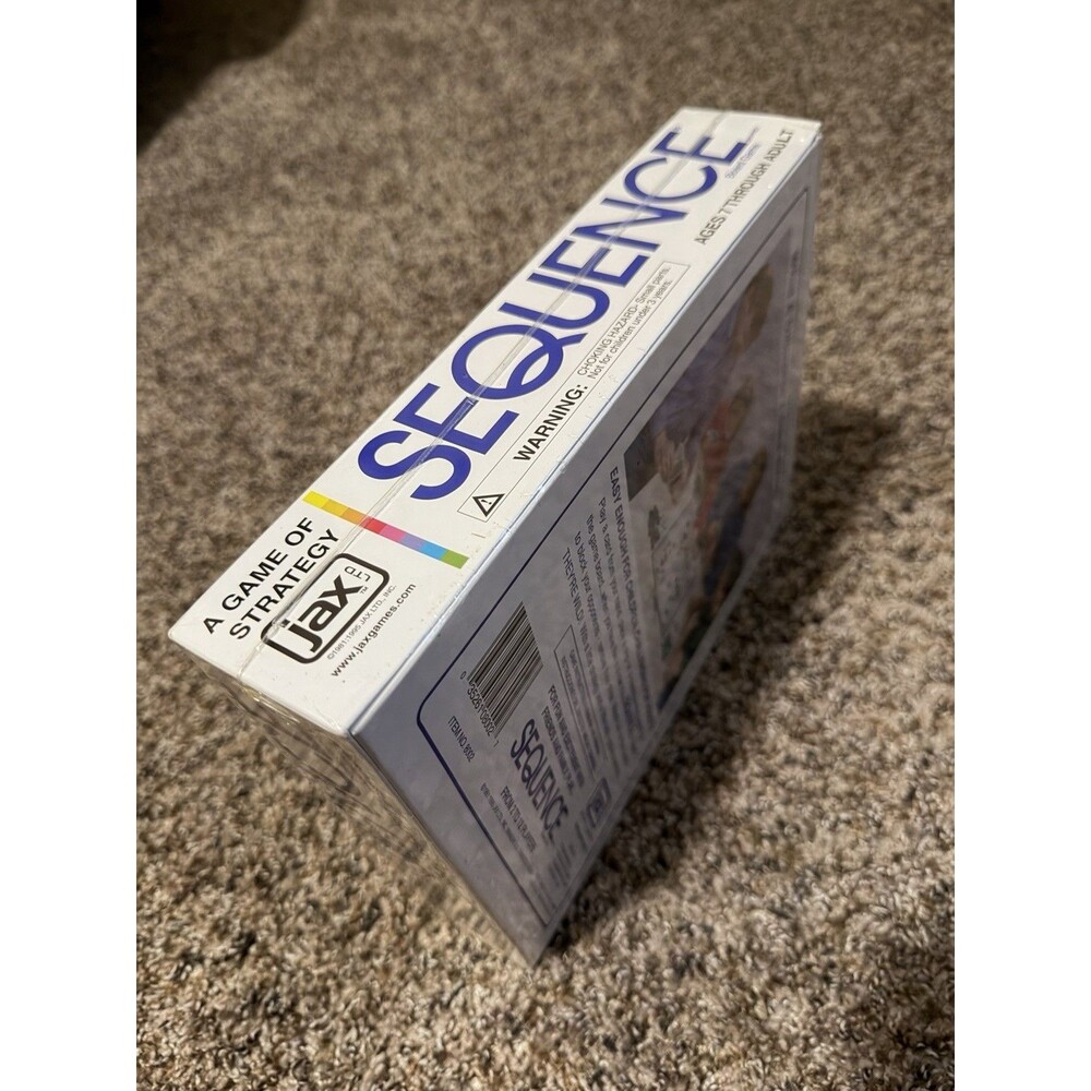 Vintage 1995 Sequence Board Game Jax Factory Sealed New Strategy Family Game